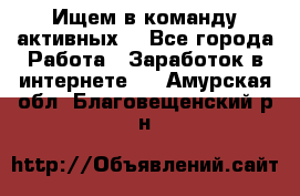 Ищем в команду активных. - Все города Работа » Заработок в интернете   . Амурская обл.,Благовещенский р-н